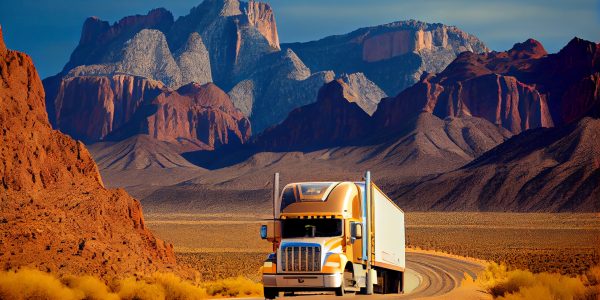 Truck driving through mountains delivering freight cargo ,generative artificial intelligence SSUCv3H4sIAAAAAAAACnxSy27CMBC8V+o/RD4TlWRDivgNekM9rB8kFo6NbIcKIf69dhwjX9pbdnZ2dmadx/tbVRGKTjJyqB6xCrVUanbeopdGB7jZrLgVmgsbkG1Gbhb6bQmgLAcEl95YiaqkUPRs1DiJAOpZqQg/lyZxHv3shIteVoihF0PQSOBLIhk+pbrKjaUZJkKLfFnU7mqsTzE2BcPNNDJIhtKqP3SOctDu43ifqFHuf5n08f26xSA0uy9ZioxWKIEp4ylRyeXHCzuVqXHm0hSBb4Zh2H6ooFC6WsmkHoox48flffIYM7P2Nlog2TlRxlyRqnj9c9AUGR/RuUDnGS8WsfA3mKnYo41fAqyqhIdHimUD0ALs9p8AXQu7BvqVkB52lEFnsZOFQs0ukpfRZXRAPmnTAu26mjd7UXcMWE3Poq9hJ1oOCO0Z+3D45y8AAAD//wMATJ/KTcECAAA=